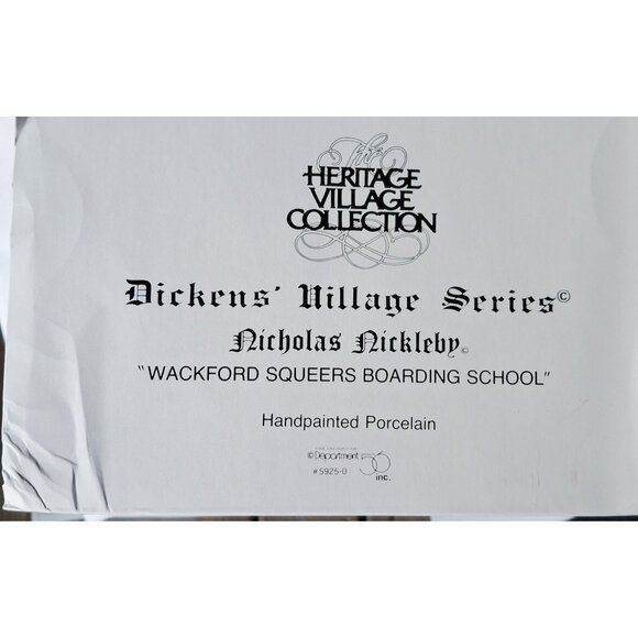 Department 56 Heritage Village Dickens Village Series Nicholas Nickleby Wackford - Picture 2 of 11